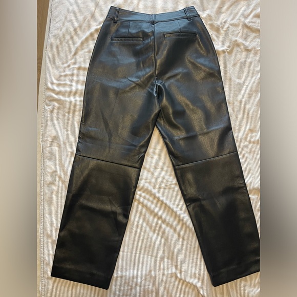 Babaton Vegan Straight Leather Pants (size 4) - Picture 9 of 11
